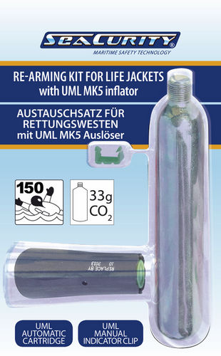救生衣充气套件 - 52006 / 52007 - SeaCurity GmbH