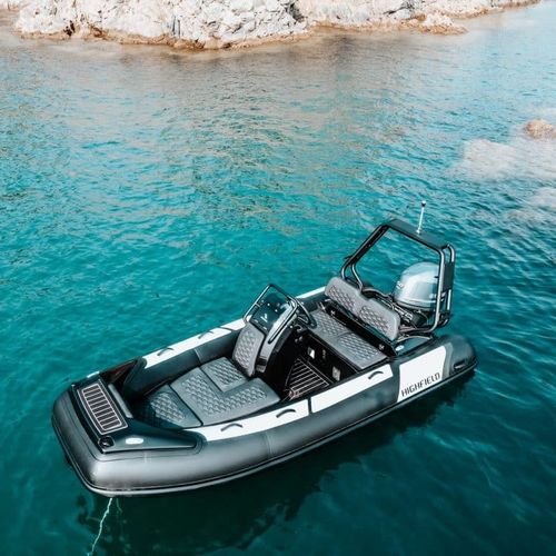 舷外充气艇 - SP 390 - HIGHFIELD BOATS - 半硬式 / 开放式 / 侧边控制台