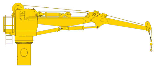 船舶起重机 - K SERIES - Allied Marine Crane - 甲板 / 关节型 / 主动升沉补偿