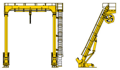 船舶船用A型架 - FIXED   - Allied Marine Crane