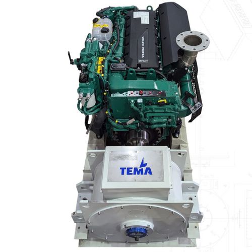 变速发电机组 - HVO100 - TEMA - 柴油 / 船用 / 用于游艇