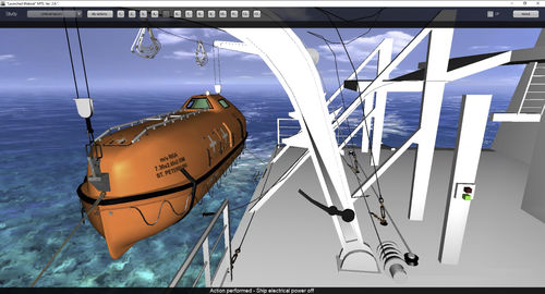 模拟软件 - Davit launched Lifeboat - STORM SIM - 水下救生艇 / 多媒体