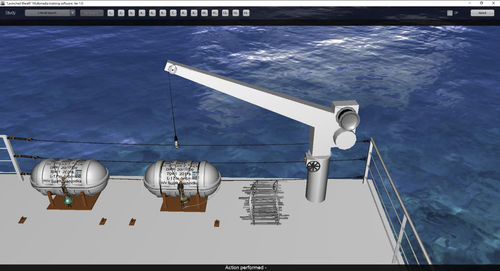 模拟软件 - Davit launched Liferaft - STORM SIM - 吊索下水救生筏 / 多媒体