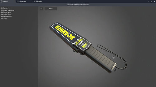 便携式金属探测器模拟器 - Hand-held - STORM SIM