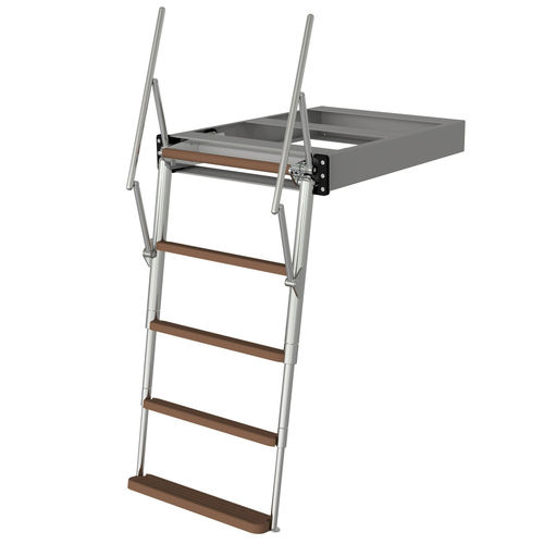 船用梯子 - Carina Railing Tele - Swissway Marine Holland bv - 用于游艇 / 收纳式 / 游泳