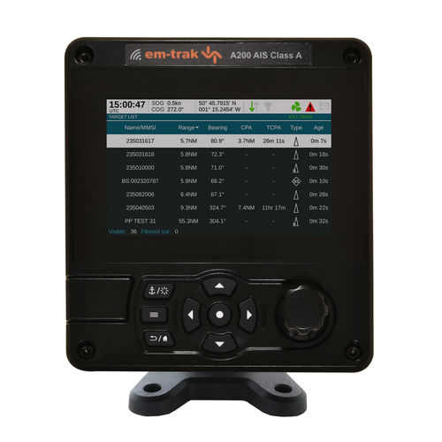 航海人工智能系统 - A200 - em-trak marine electronics - A级 / 屏幕式 / USCG