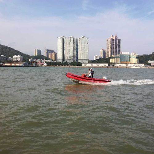舷外充气艇 - RIB-450 - Changzhou Youbang Boat Co., Ltd. - 开放式 / 铝制 / 日光浴