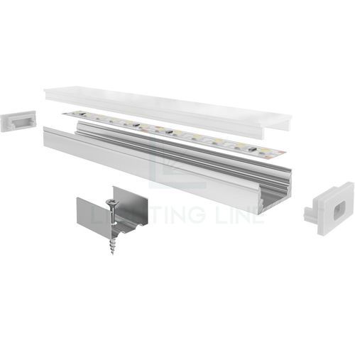 船用型材 - PR-SL08-03 - Ledpoint - 铝制 / 矩形 / 用于 LED 照明