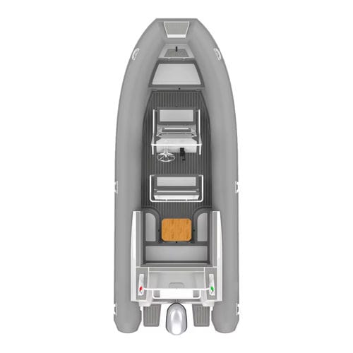 舷外充气艇 - 640 Double Deep - MerVista Boat - RIB / 中央控制台 / 用于钓鱼