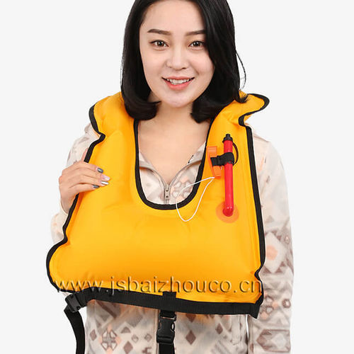水上运动浮力背心 - JBY-7236 - Jiangsu Baizhou Safety Technology Co,.ltd. - 男式 / 橙色 / 红色