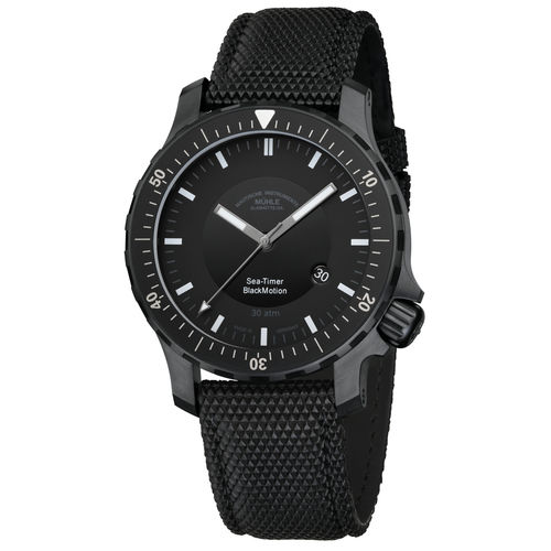 男式航海手表 - SEA-TIMER BLACKMOTION - Mühle-Glashütte GmbH nautische Instrumente und Feinmechanik