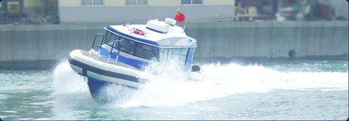 巡逻艇专业船 - aurora (dalian) yachts co ltd - 舷外 / 铝制 / 刚性充气艇