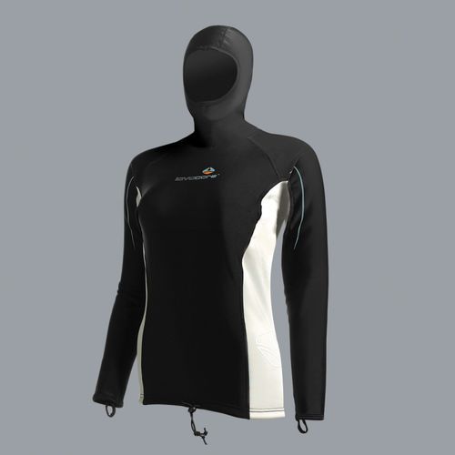 长袖氯丁橡胶潜水衣 - L/S - LavaCore International - 带头罩 / 女式