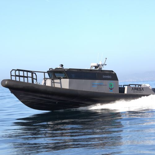 巡逻艇专业船 - 1300 SENTINEL II - ARESA SHIPYARD - 舷外 / 铝制 / 刚性充气艇