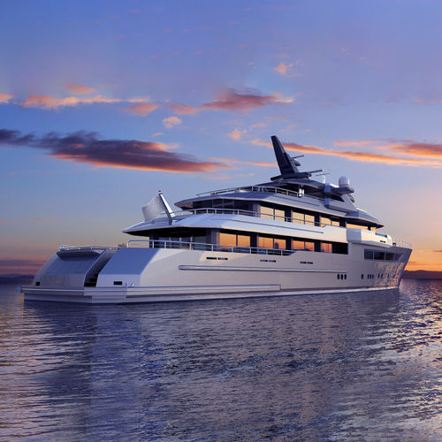 巡游巨型游艇 - 5500  - ARESA SHIPYARD - 高台驾驶室 / 螺旋桨轴 / 钢