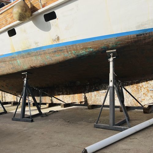 摩托艇船架 - CIF Ton.20 o Ton. 30 o Ton. 50 h. 28/45 - Naval Tecno Sud - 帆船 / 倾斜固定支架