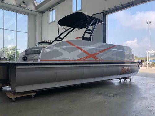 舷外浮桥船 - Starlounger 7.5 - Swiss-Boats AG - 电动 / 双引擎 / 开放式