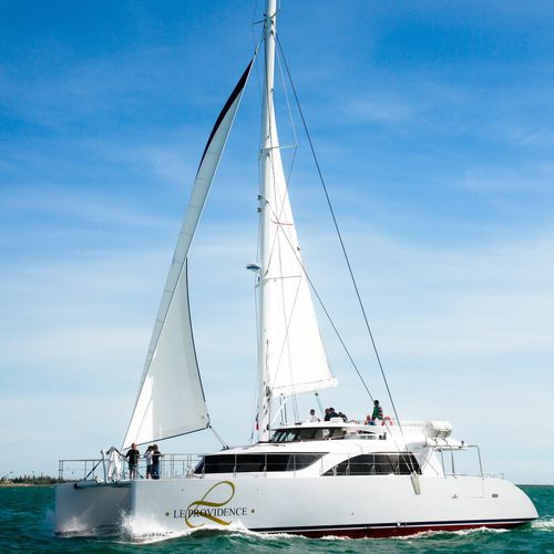 双体船帆船游艇 - LE PROVIDENCE II  - MARTINEZ CONSTRUCTIONS NAVALES - 飞桥 / 补助帆桁