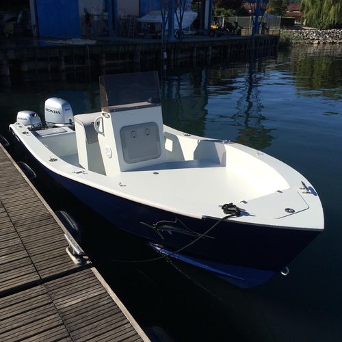舷外敞开艇 - 20 Big Fisher - NAUTICA CANCELLI CESARE - 中央控制台 / 钓鱼运动 / 铝制