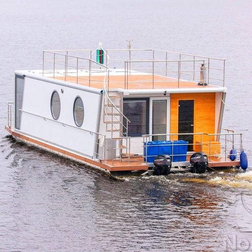 舷外船屋 - Nordic40 / Evo42 - HOUSEBOAT - 双引擎 / 双露台甲板 / 铝制