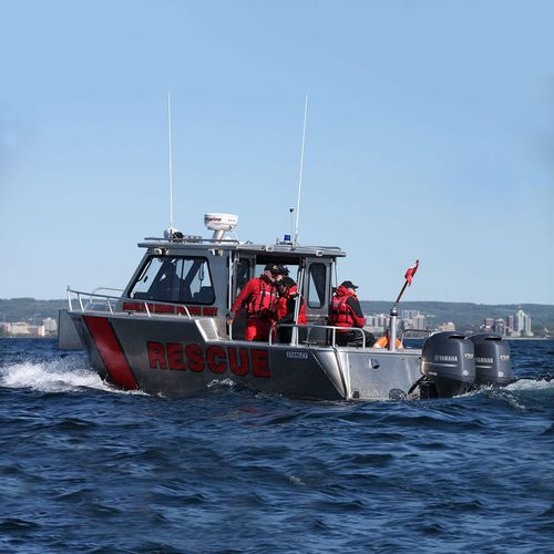 救生船专业船 - 27’ Hard Top - Stanley Aluminum Boats - 舷外