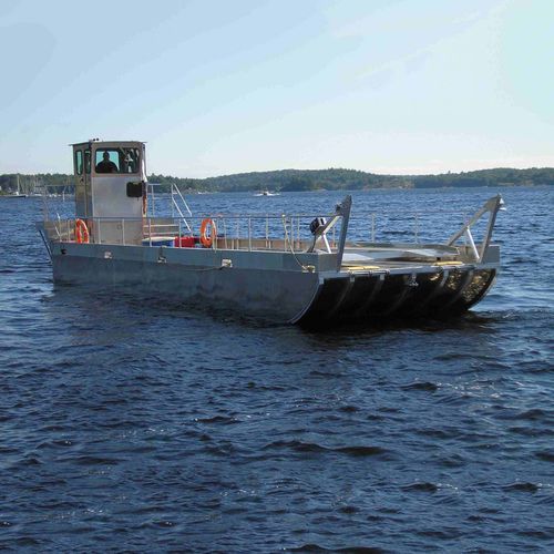 工作驳船专业船 - Vehicle Ferry 45' - Stanley Aluminum Boats - 舷外 / 铝制