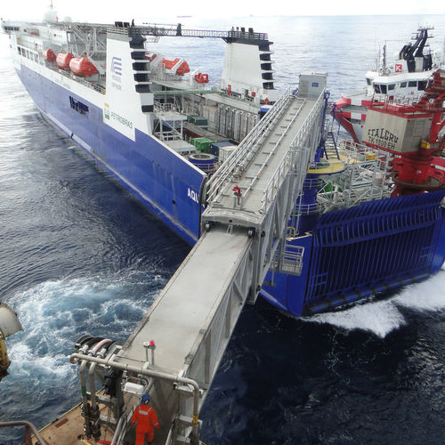近海供应船舷梯 - Marine Aluminium AS - 伸缩 / 漂浮 / 铝制