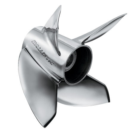 固定螺距螺旋桨 - Ballistic - Michigan Marine Propulsion - 舷外尾机驱动 / 4叶 / 不锈钢