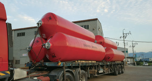 港口碰垫 - YFF - YMI Corporation - 码头 / 圆柱形 / 红色