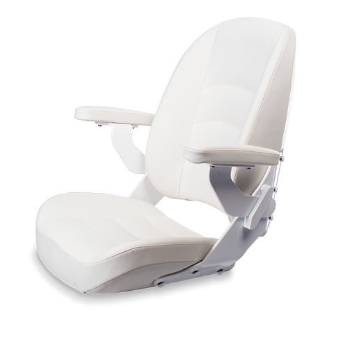 船用座椅 - COMMANDER WHITE - Shockwave Seats - 带扶手 / 可调节 / 单人
