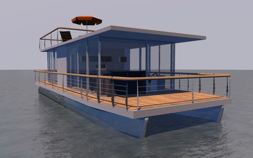 双体船船屋 - DIY - Waterbus S.C. - 舷外 / 最多容纳 12 人