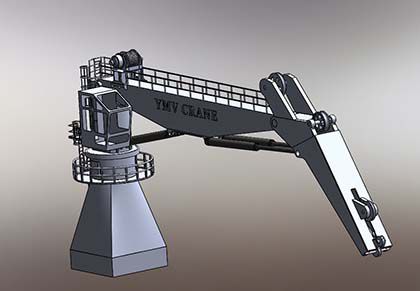 船舶起重机 - LIMITED SPACES - YMV CRANE AND WINCH SYSTEMS - 船坞 / 甲板 / 折臂式