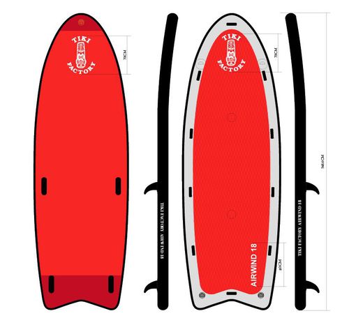 充气桨板 - AIRWIND 18 - TIKI FACTORY - 全方位 / 风帆冲浪 / 新手用