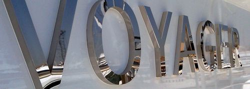 游艇字母 - APPLELEC YACHT SIGNS - 抛光不锈钢 / LED / 3D