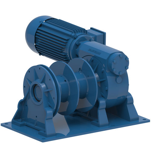 船舶绞车 - AW 1500 ES / AW 1500 ES 2X - Emce Winches - 清淤 / 电动机 / 双鼓