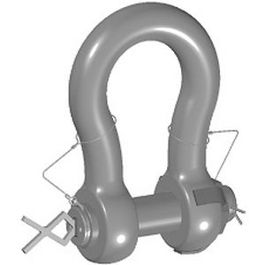 琴形件船舶卸扣 - ROV - GN Rope Fittings - 横向锁栓 / 装配 / 锻造
