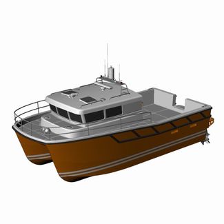 作业船专业船 - ST-10000 - Uniworkboats SIA - 双体船 / 舷内 / 铝制