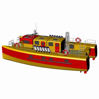 作业船专业船 - ST-12000 - Uniworkboats SIA - 双体船 / 舷内