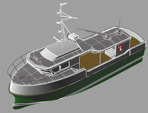 拖网渔船专业船 - ST-50 - Uniworkboats SIA - 舷内 / 铝制