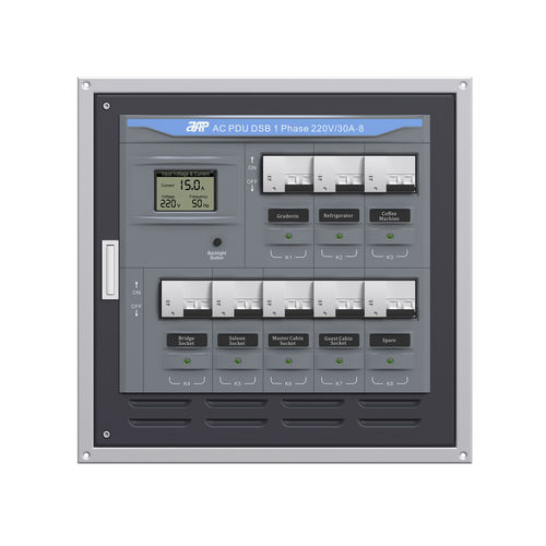 船用电源分配装置 - AC PDU DSB 1 Phase 230V/30A-8 Sub Motorized Panel - APM TECHNOLOGIES (Dongguan) Co., Ltd
