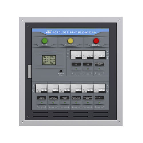 船用电源分配装置 - AC PDU DSB 3 Phase 230V/63A-9 Sub Motorized Panel - APM TECHNOLOGIES (Dongguan) Co., Ltd