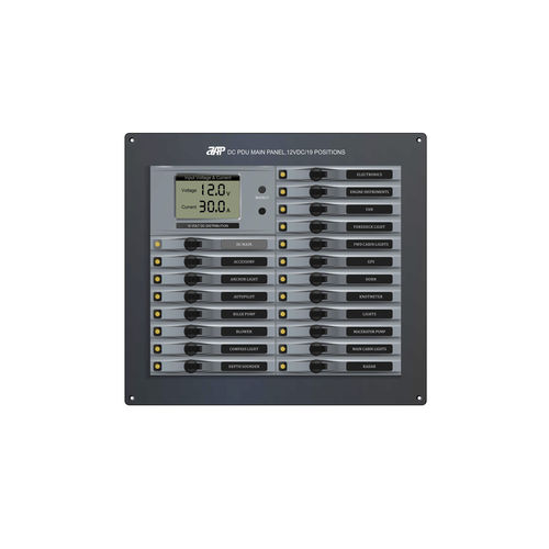 船用电源分配装置 - DC PDU Main Panel, 12VDC(24VDC)/19 Positions - APM TECHNOLOGIES (Dongguan) Co., Ltd