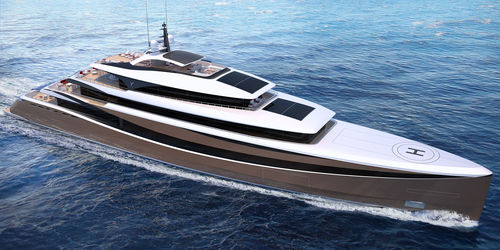巡游巨型游艇 - FRYNE - Kabe Yachts - 高台驾驶室 / 带直升机降落坪