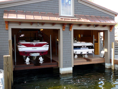 船用临时遮蔽棚 - No Profile Boat Lifts