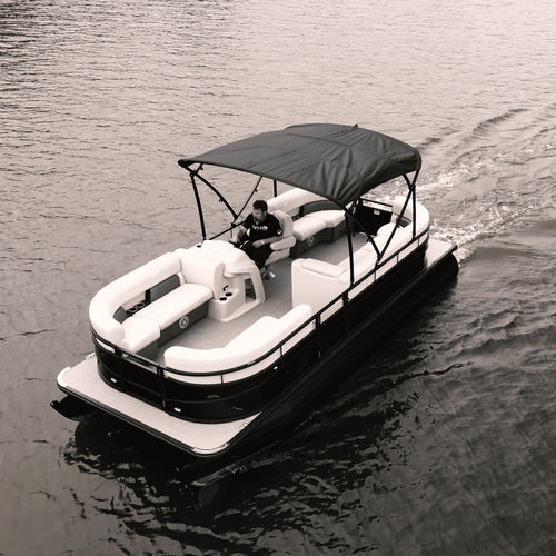 舷外浮桥船 - WX TRITOON - Vision Marine Technologies - 电动 / 三重管 / 开放式