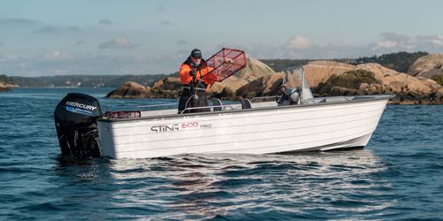 舷外敞开艇 - 600 PRO - Sting Boats Europe - 侧边控制台 / 用于钓鱼 / 最多容纳 8 人