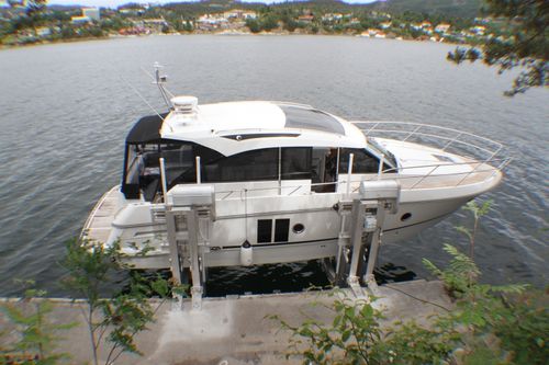 船用升降机 - Superlift - IMM Quality Boat Lifts, Inc. - 安装在浮桥码头上 / 液压 / 铝制