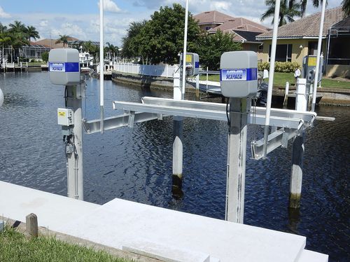 船用升降机 - BEAMLESS - IMM Quality Boat Lifts, Inc. - 漂浮式 / 铝制