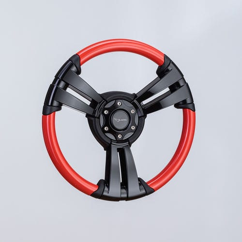 聚氨酯涂层手轮 - SW0029V1 blk/red - Volantec OOD - 铝制 / 竞赛用 / 设计