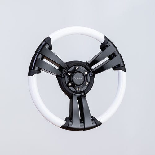 聚氨酯涂层手轮 - SW0029V1 blk/white - Volantec OOD - 铝制 / 竞赛用 / 设计